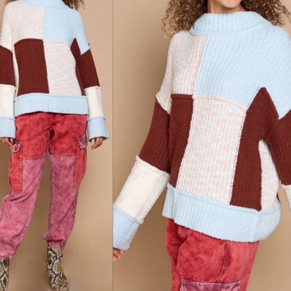 Last One POL Ultra Soft Mock Neck Sweater | Comfort Knit - Picture 4 of 4